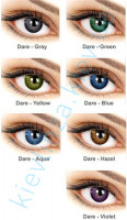 Цветные линзы для светлых и темных глаз Eyemed Technologies Adore Dare Tone