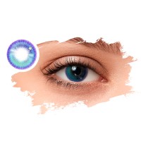 Кольорові контактні лінзи Solente Agata Rainbow Blue